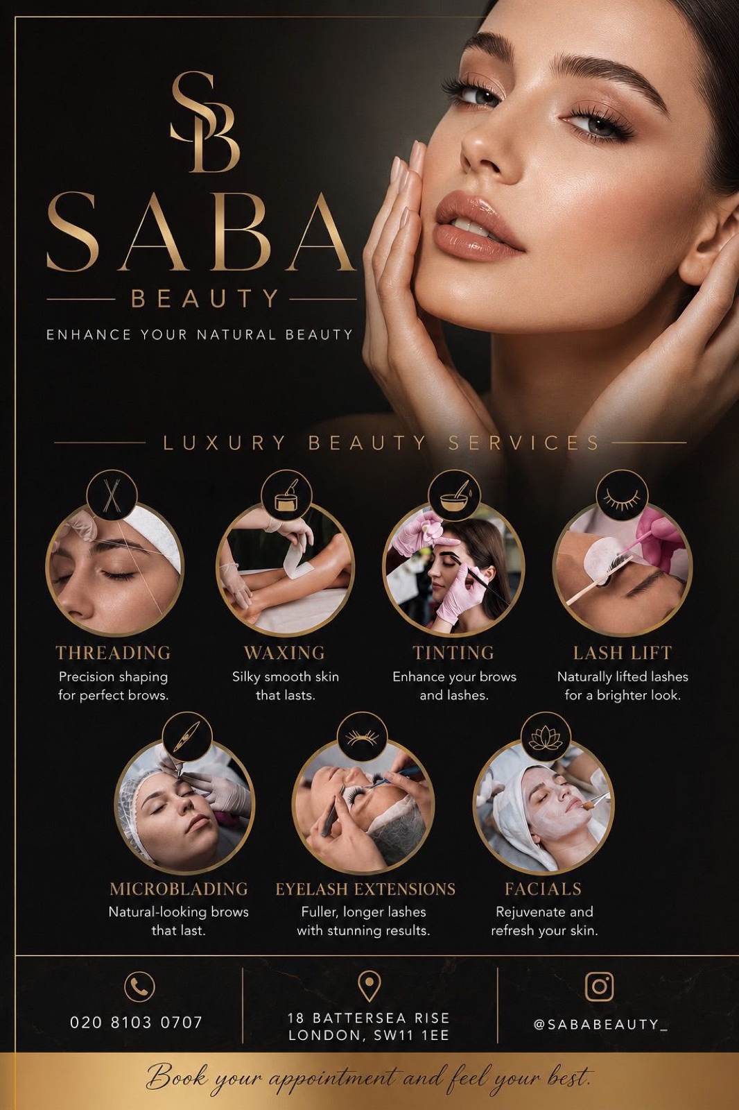 Saba beauty in Battersea London